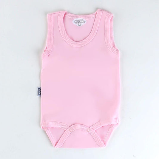 Strap Baby Bodysuit 0-12 Months Pink - 001.0155-0