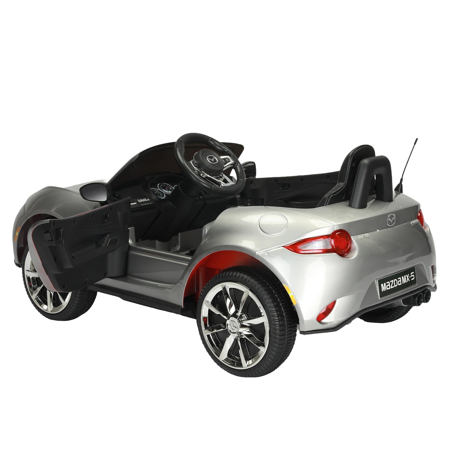 Licensed MAZDA MX-5 RF,12V Kids ride on car 2.4G W/Parents Remote Control,electric car for kids,Three speed adjustable,Power display, USB,MP3 ,Bluetooth,LED light,Two-point safety belt,Painting