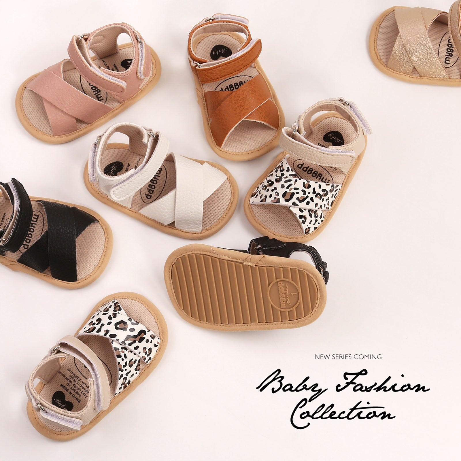 Baby Boys Girls Leather Sandals