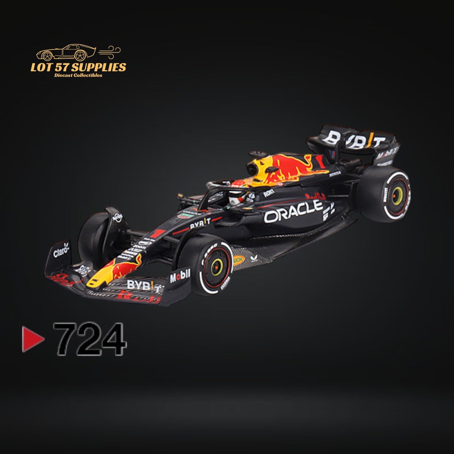 (Pre-Order) Mini-GT Oracle Red Bull Racing RB19 #1 Max Verstappen 2023 F1 2023 Bahrain GP Winner #724 1:64 MGT00724-0