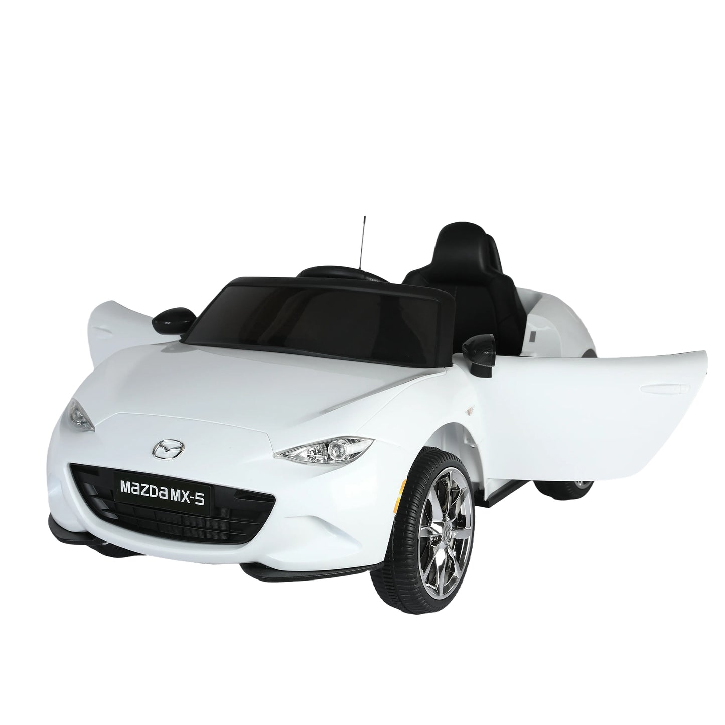 Licensed MAZDA MX-5 RF,12V Kids ride on car 2.4G W/Parents Remote Control,electric car for kids,Three speed adjustable,Power display, USB,MP3 ,Bluetooth,LED light,Two-point safety belt