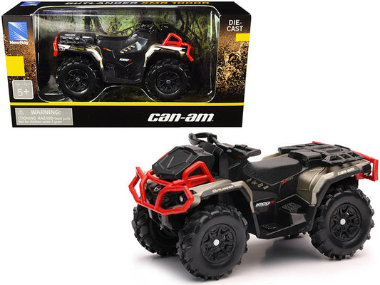 Can-Am Outlander XMR 1000R ATV Black and Gold Diecast Model by New Ray-0