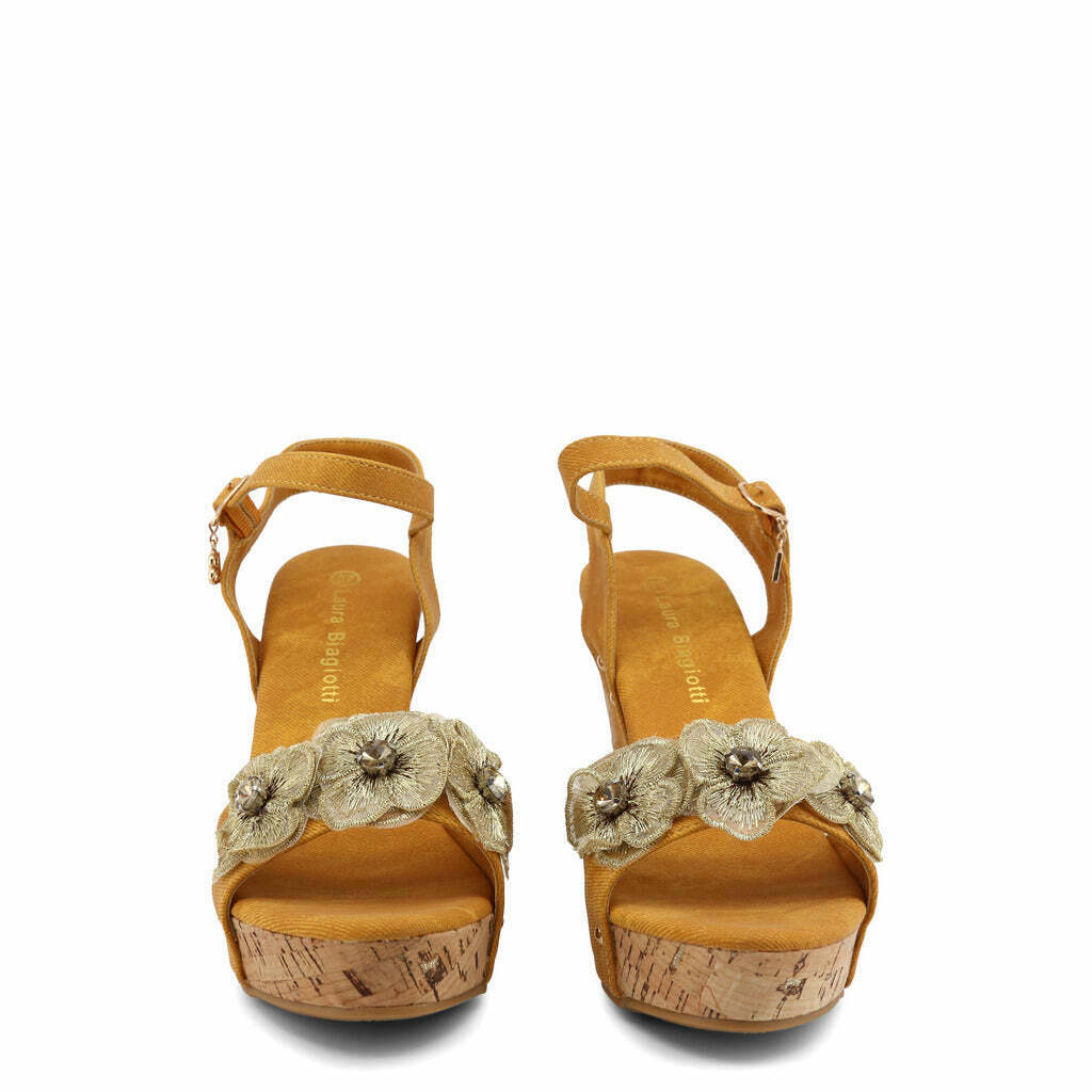 Flower Wedge Sandals - American Smart