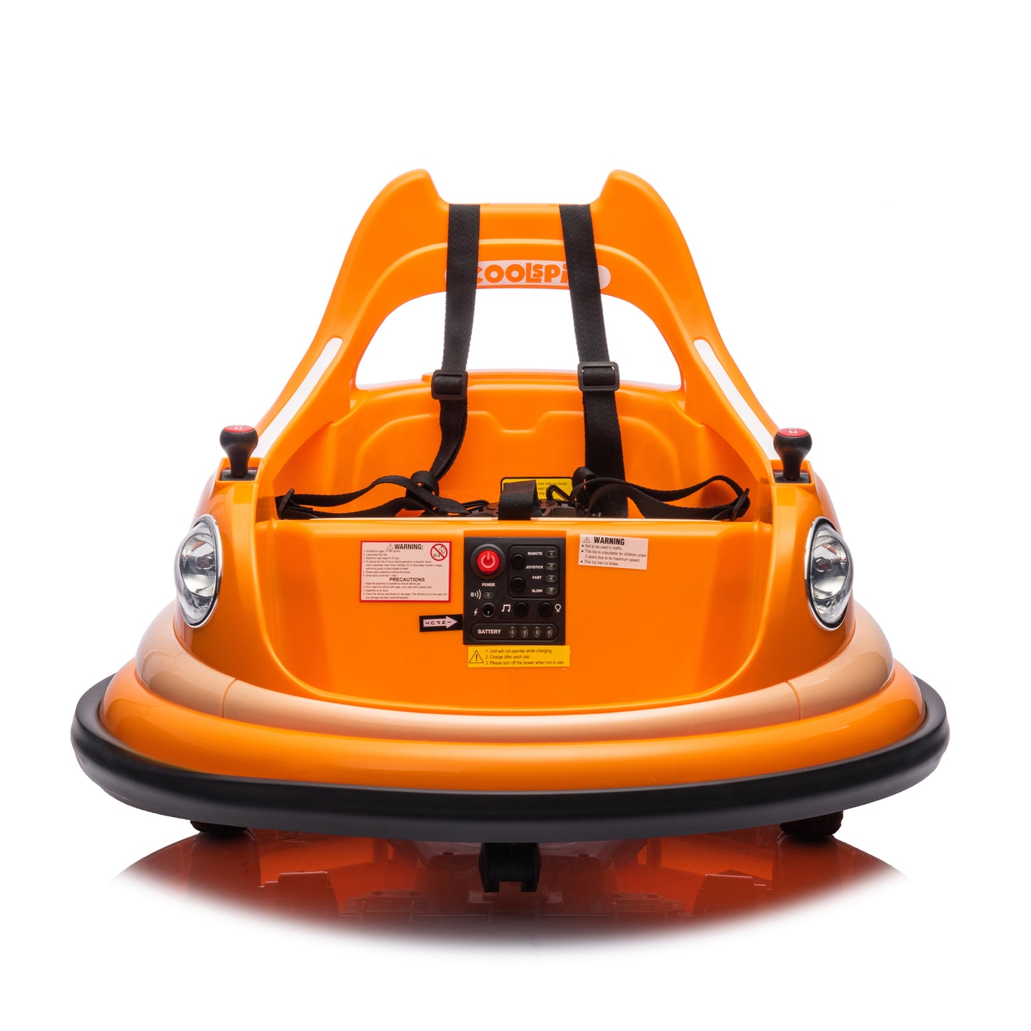 12V ride on bumper car for kids,electric car for kids,1.5-5 Years Old,W/Remote Control, LED Lights, Bluetooth & 360 Degree Spin, Vehicle body with anti-collision padding
Five-point Safety Belt,2wd