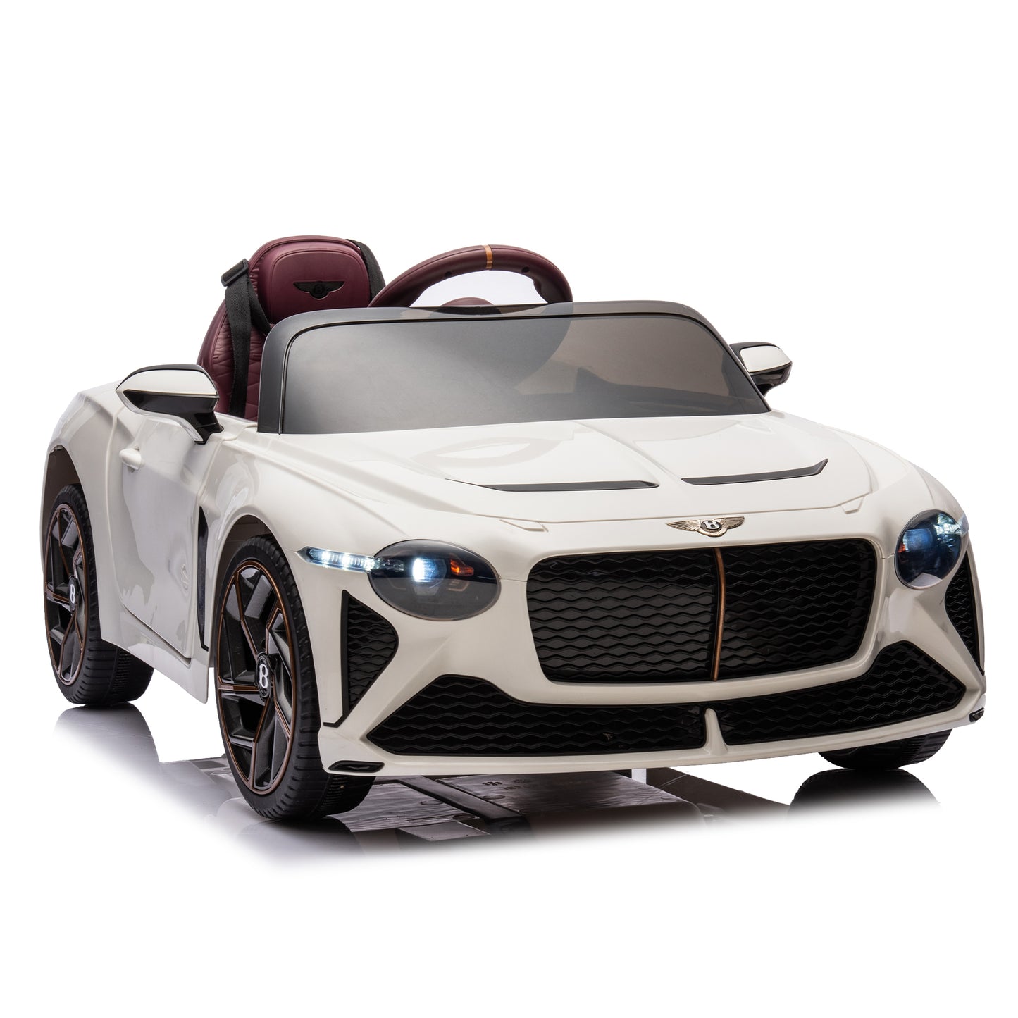 Licensed Bentley Mulsanne,12V7A Kids ride on car 2.4G W/Parents Remote Control,electric car for kids,Three speed adjustable,Power display,USB,MP3 ,Bluetooth,LED light,Three-point safety belt