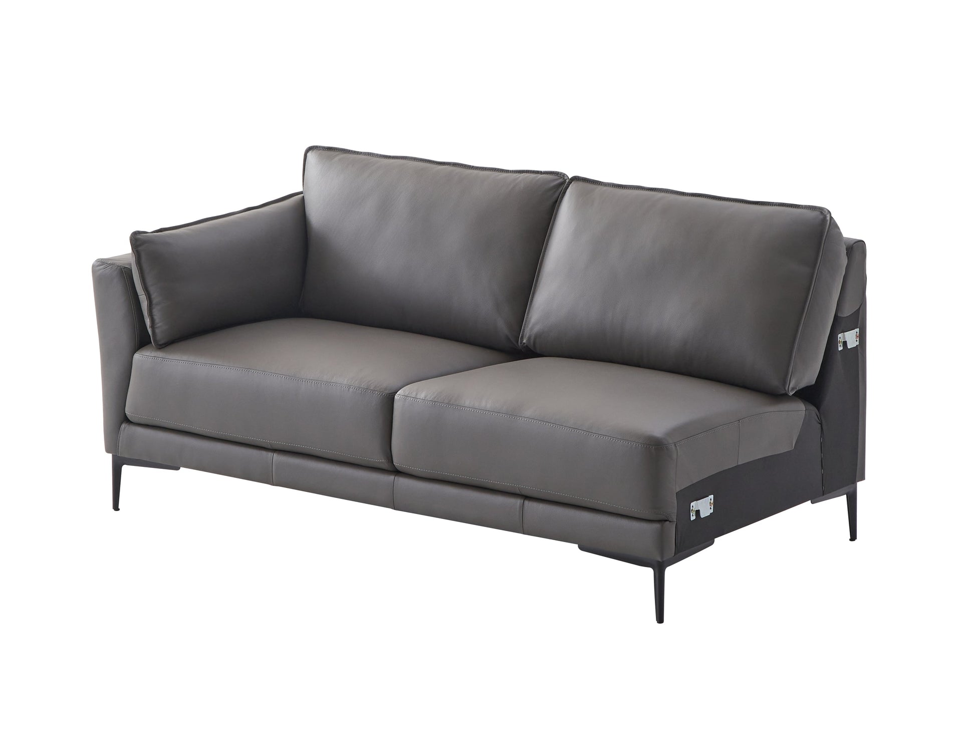 ACME Meka Sectional Sofa, Anthracite Leather-6