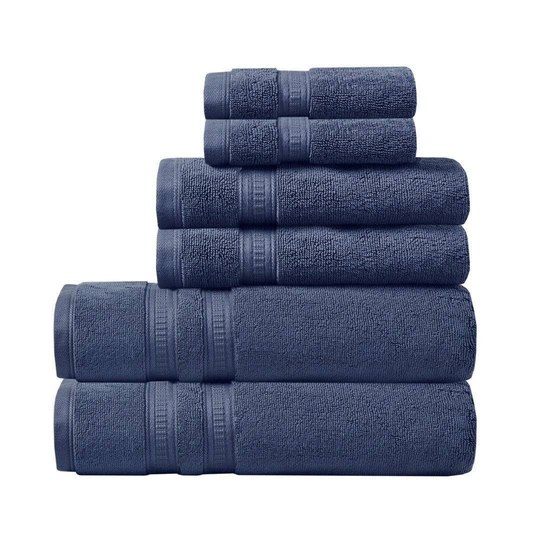 100% Cotton Feather Touch Antimicrobial Towel 6 Piece Set