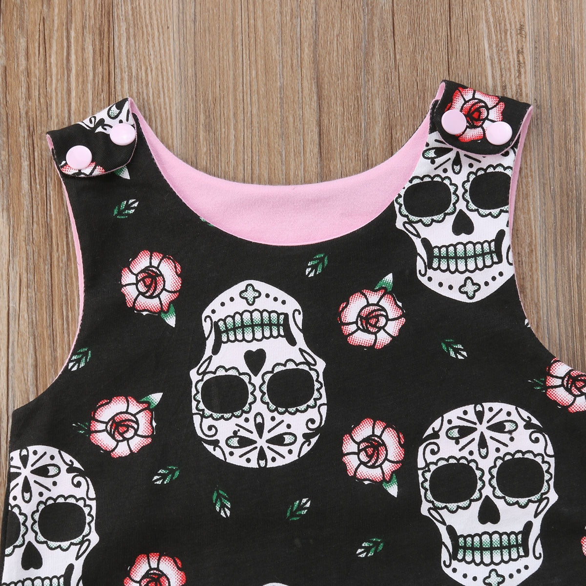 baby-girl-skull-romper-set