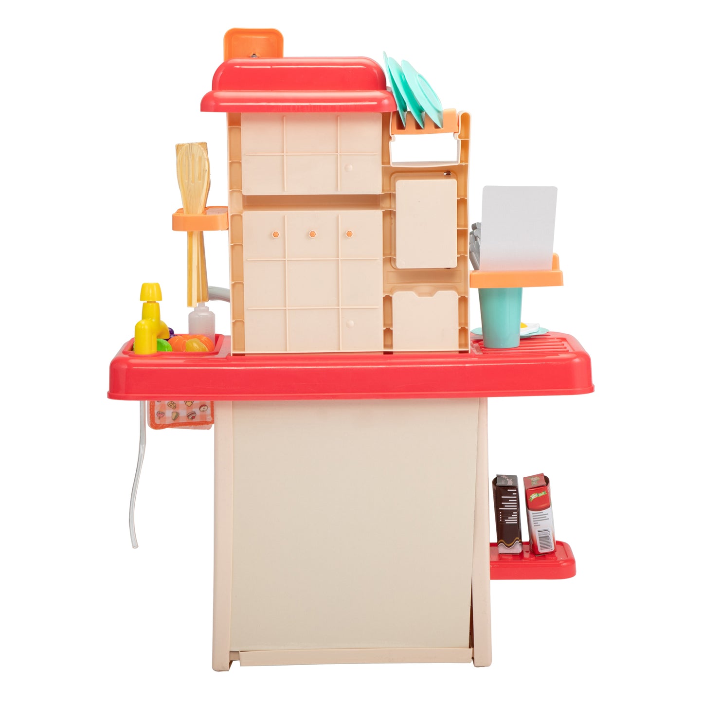 Kids Kitchen Playset Toys - red