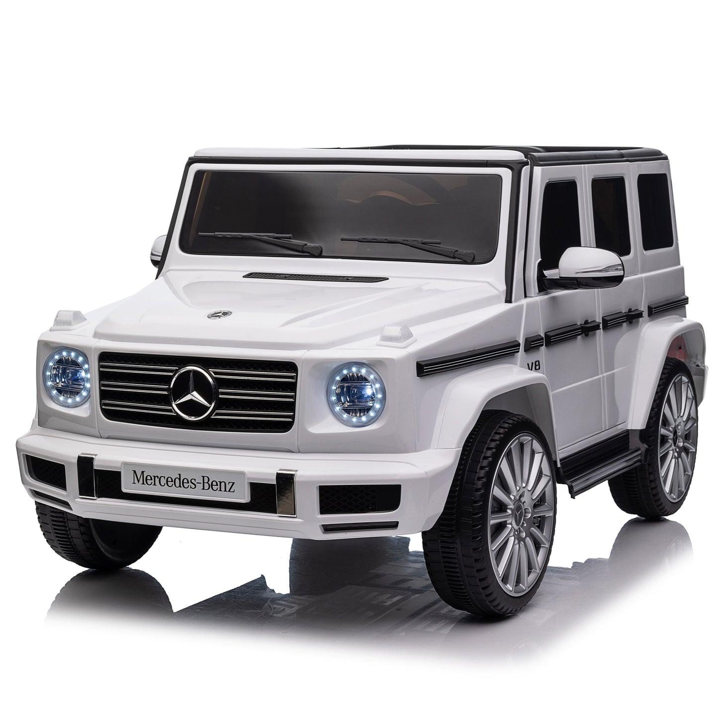 Licensed Mercedes-Benz G500,24V Kids ride on toy 2.4G W/Parents Remote Control,electric car for kids,Three speed adjustable,Power display, USB,MP3 ,Bluetooth,LED light,Three-point safety belt