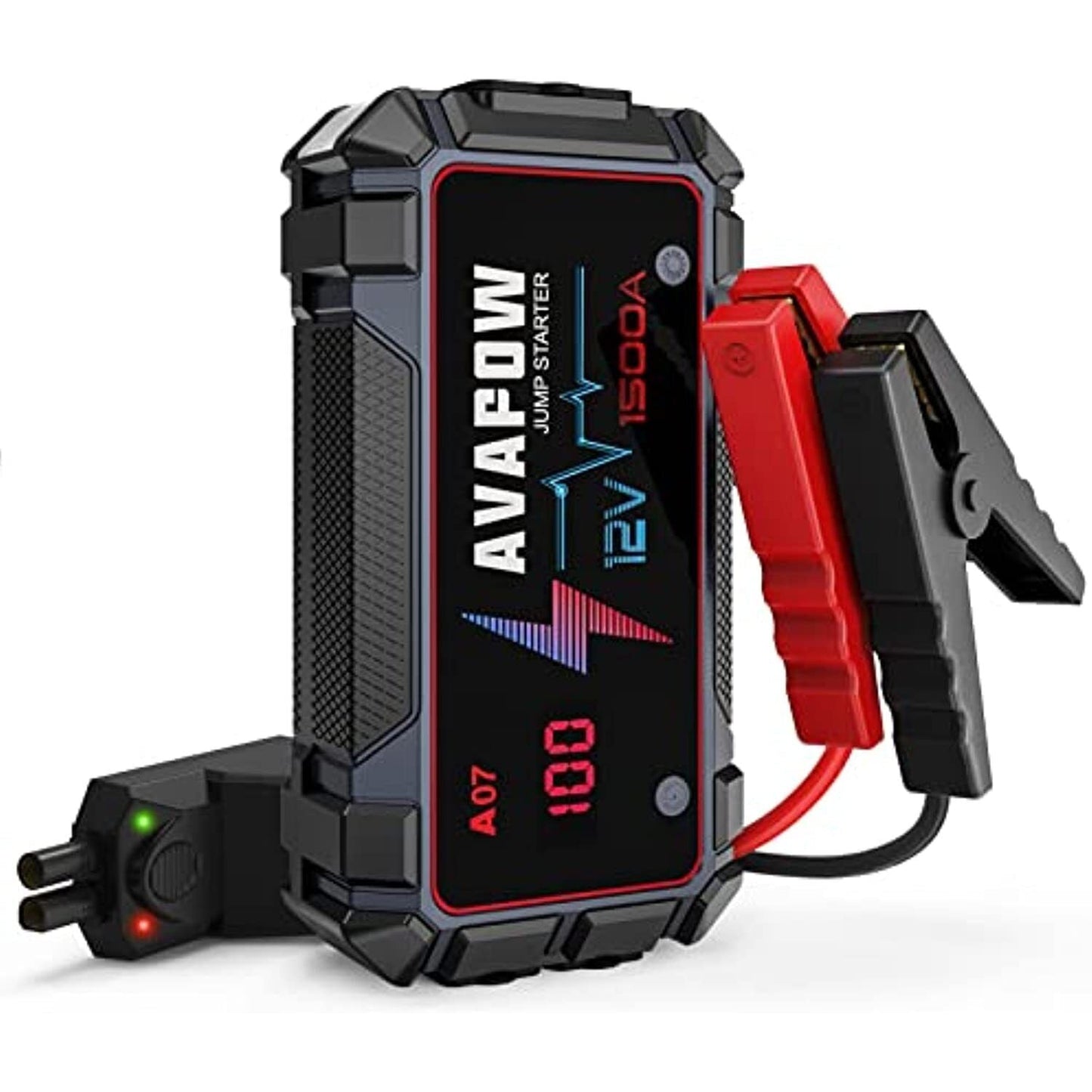 AVAPOW Jump Starter 1500A Peak Current Jumper Cables Kit for Car(Upto 12V 7L - American Smart