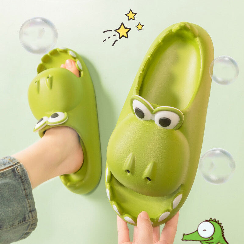 Kids Dinosaur Slippers Wholesale Summer Cartoon Parent Child Outdoor Home EVA Sa