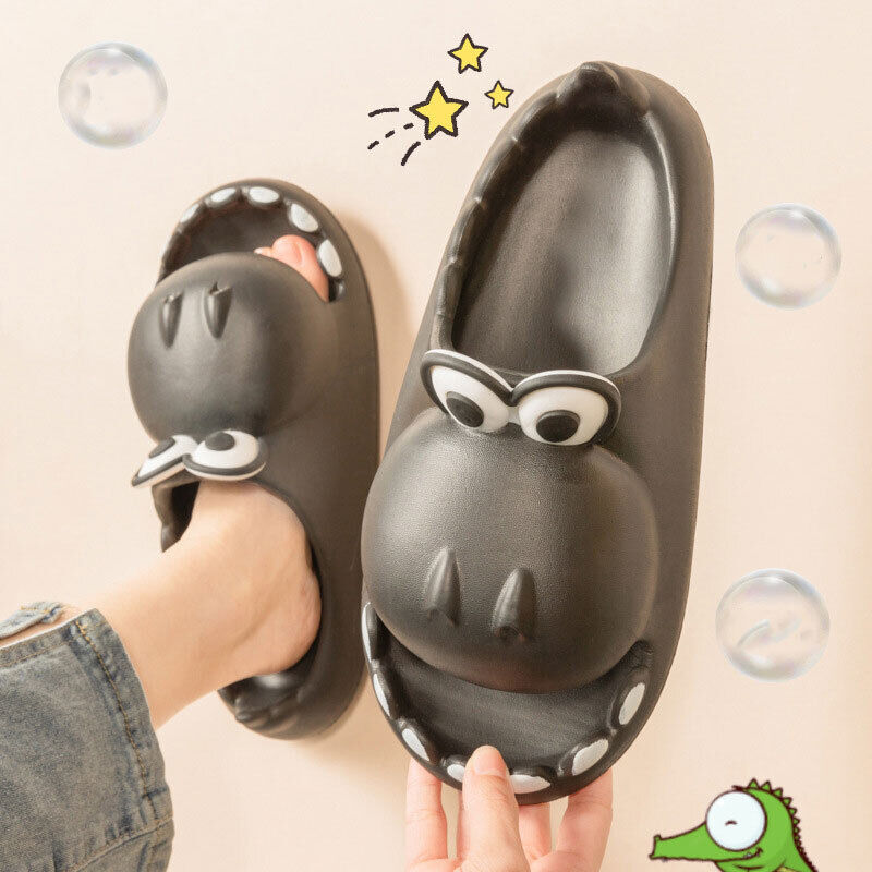 Kids Dinosaur Slippers Wholesale Summer Cartoon Parent Child Outdoor Home EVA Sa