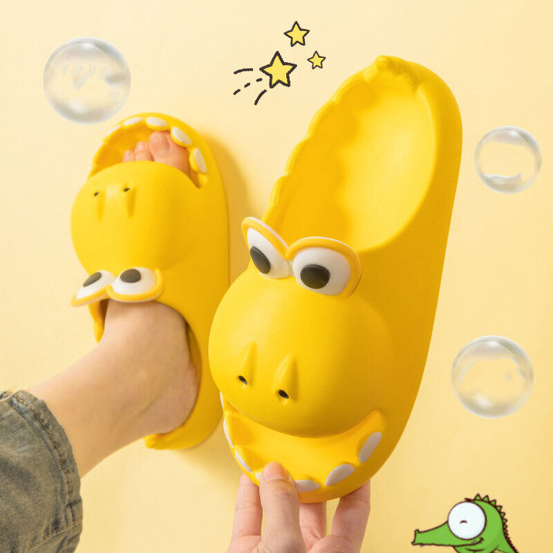 Kids Dinosaur Slippers Wholesale Summer Cartoon Parent Child Outdoor Home EVA Sa