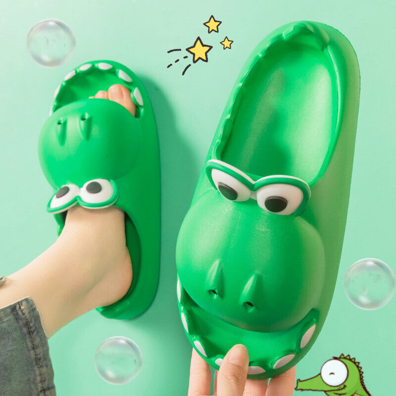 Kids Dinosaur Slippers Wholesale Summer Cartoon Parent Child Outdoor Home EVA Sa