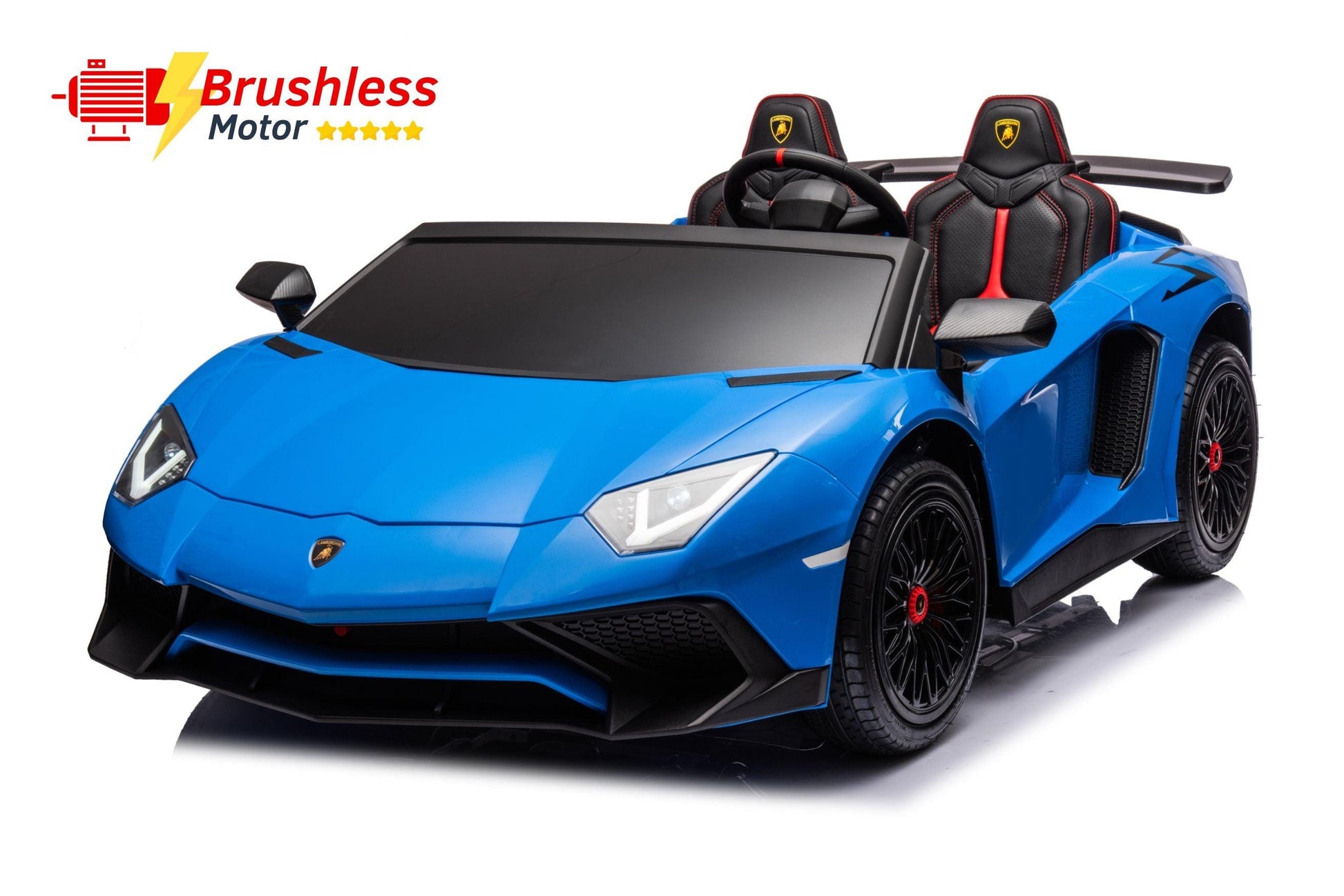 24V Lamborghini Aventador 2 Seater Ride On Car for Kids: Advanced Brushless Motor & Differential for High-Octane Fun-28