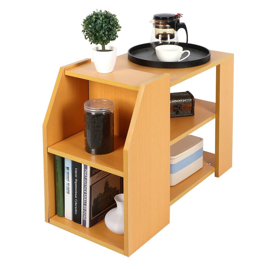 3 Tier Modern Bookshelf Storage Rack Sofa Side Table For Living Room Home Office