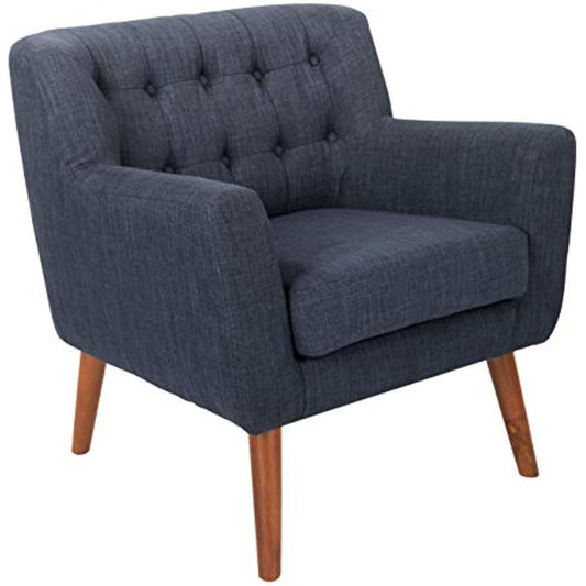 OSP Home Furnishings Arm Chair, 32" x 28.63" x 31.63", navy