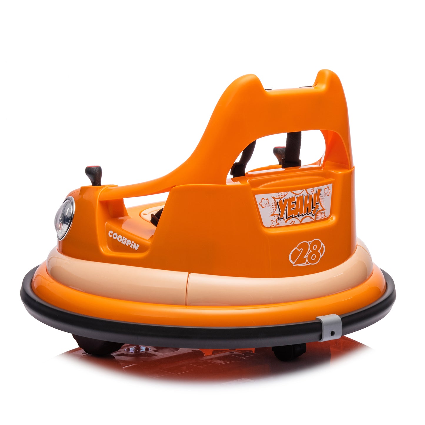 12V ride on bumper car for kids,electric car for kids,1.5-5 Years Old,W/Remote Control, LED Lights, Bluetooth & 360 Degree Spin, Vehicle body with anti-collision padding
Five-point Safety Belt,2wd