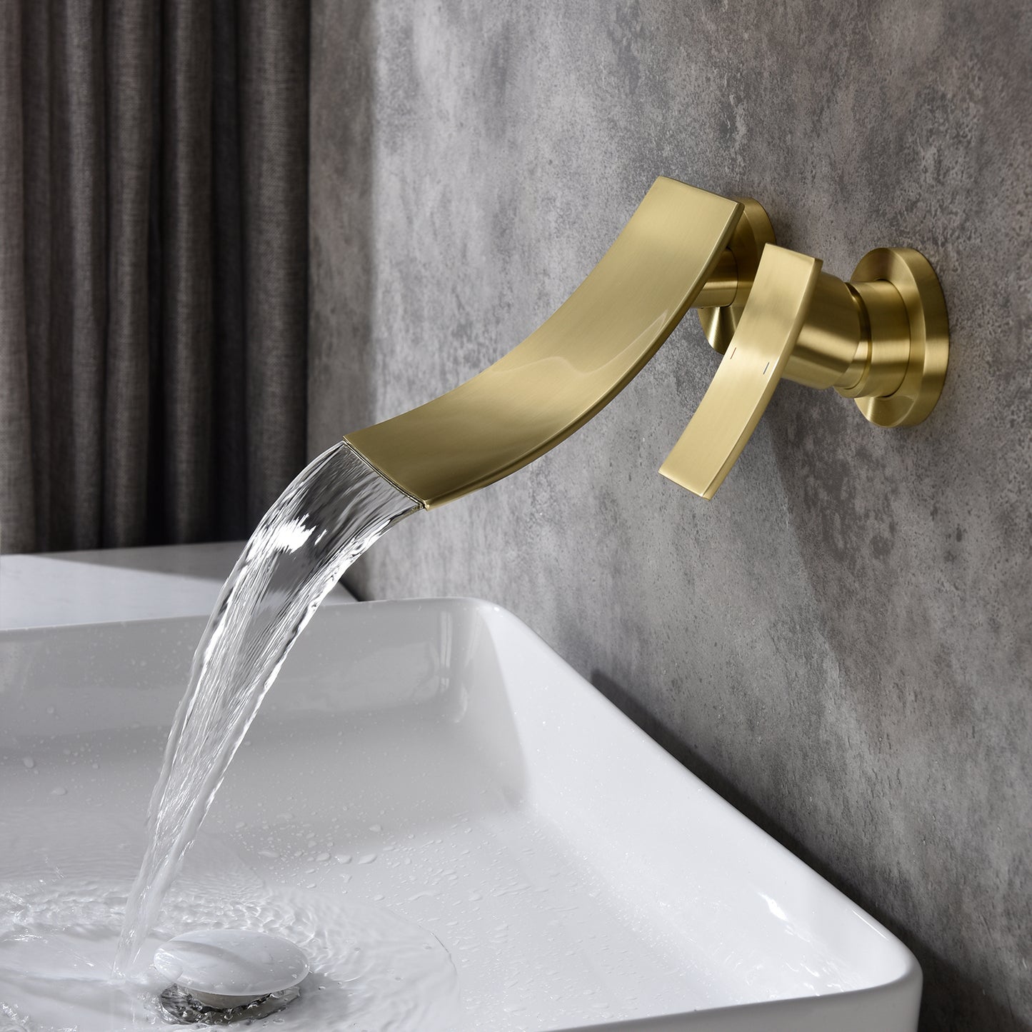 Wall Mount Widespread Bathroom Faucet