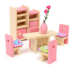 High-end DIY creative puzzle mini simulation small furniture play house children's wooden toys