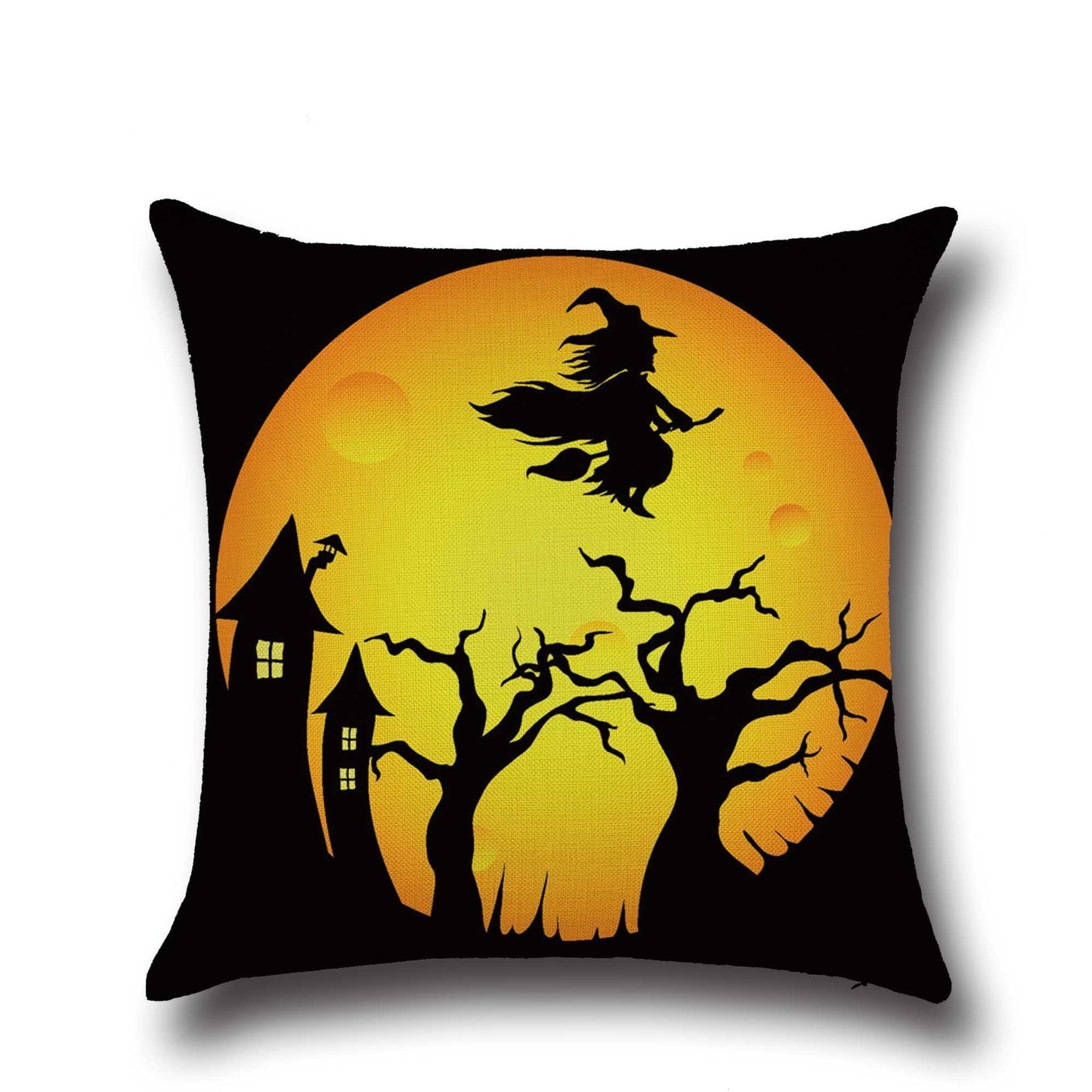 Halloween Bat Owl Pattern Pillowcase Cotton Linen Throw Pillow Cushion Cover Seat Home Decoration