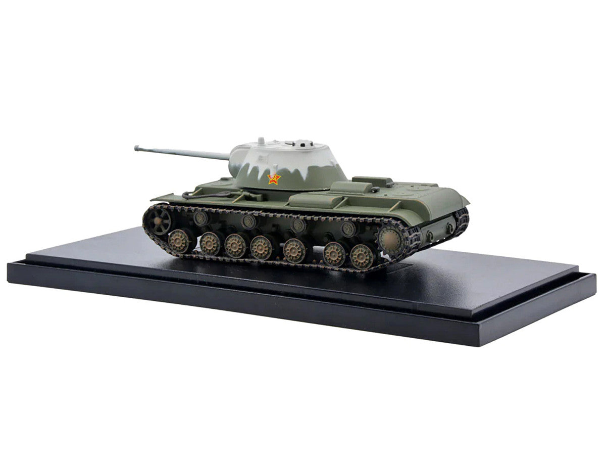 Soviet Kliment Voroshilov KV-3 Heavy Tank Winter Camouflage 1/72 Diecast Model by Panzerkampf-3