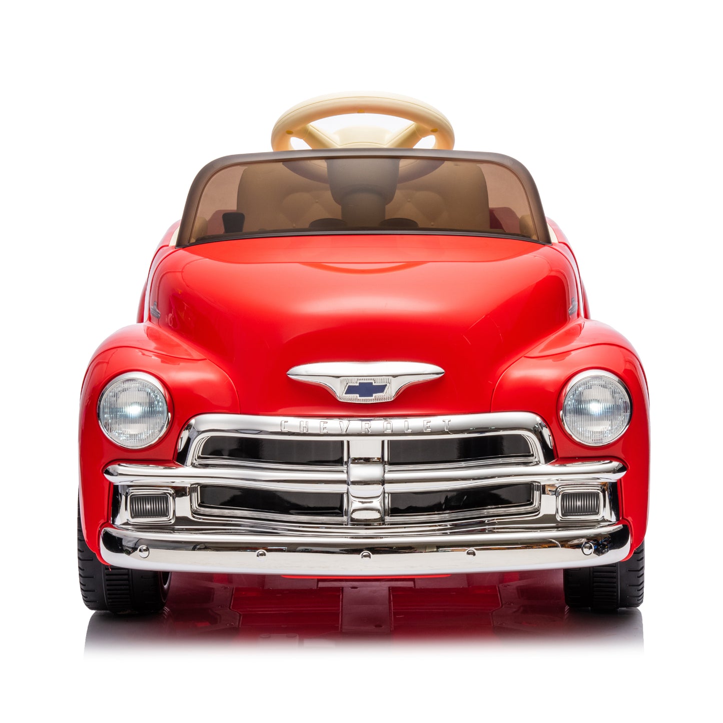 12V Kids Ride On truck car w/parents control, Licensed Chevrolet 3100 pickup,electric car for kid,Vintage modeling,3 speeds,LED Lights,Bluetooth,USB,High-power up to 4.35 km/h,age 3+