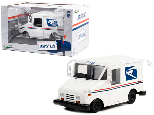 United States Postal Service (USPS) Long-Life Postal Delivery Vehicle (LLV) White 1/18 Diecast Model Car by Greenlight-0