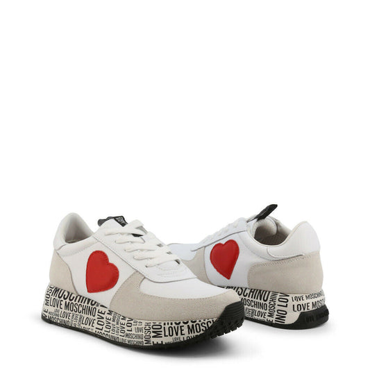 White Heart Sneakers - American Smart