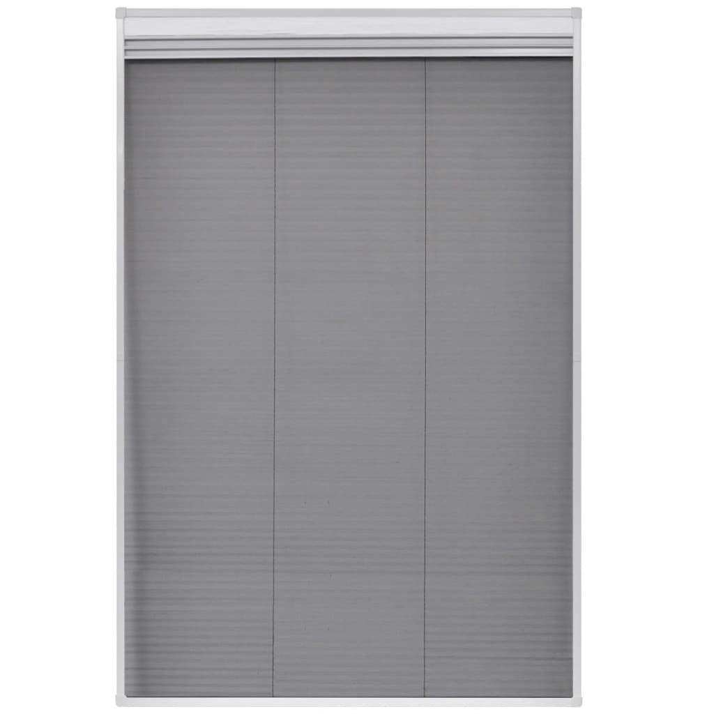 vidaXL Plisse Insect Screen for Window Aluminum 31.5"x47.2" with Shade