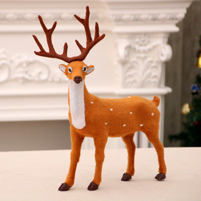 style: 15cm - Christmas deer plush toy