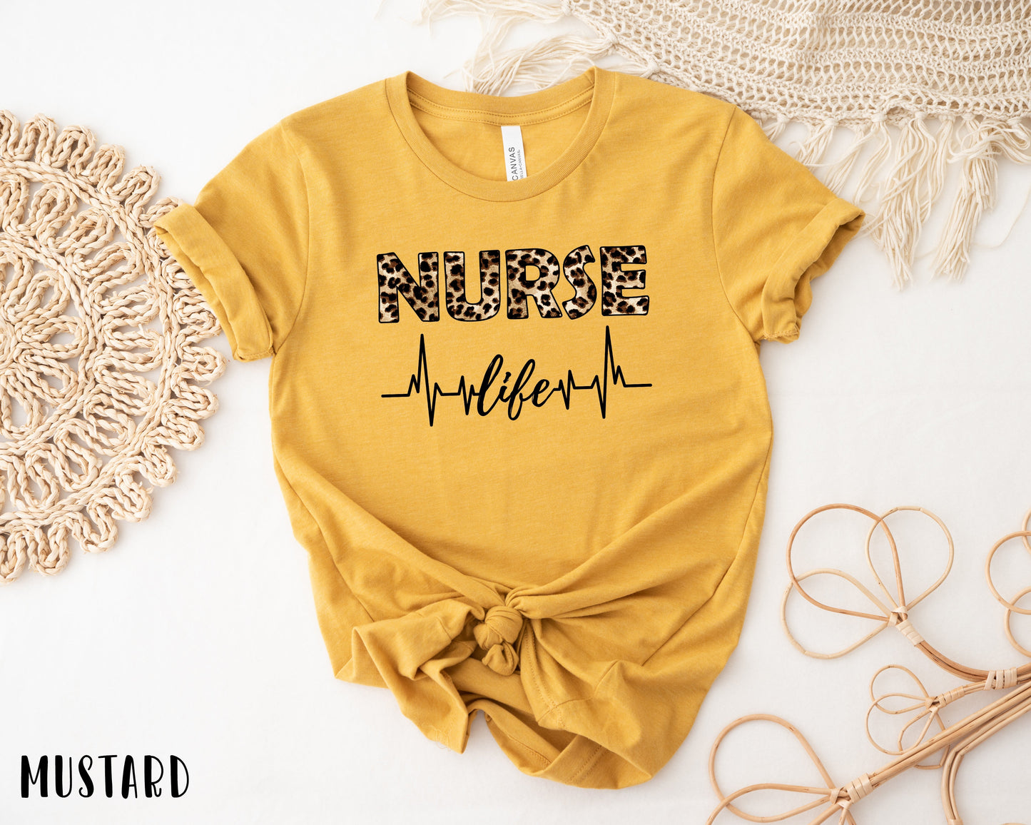 Leopard Nurse Life Shirt, Nurse Life Shirt, Nurse Shirts - American Smart