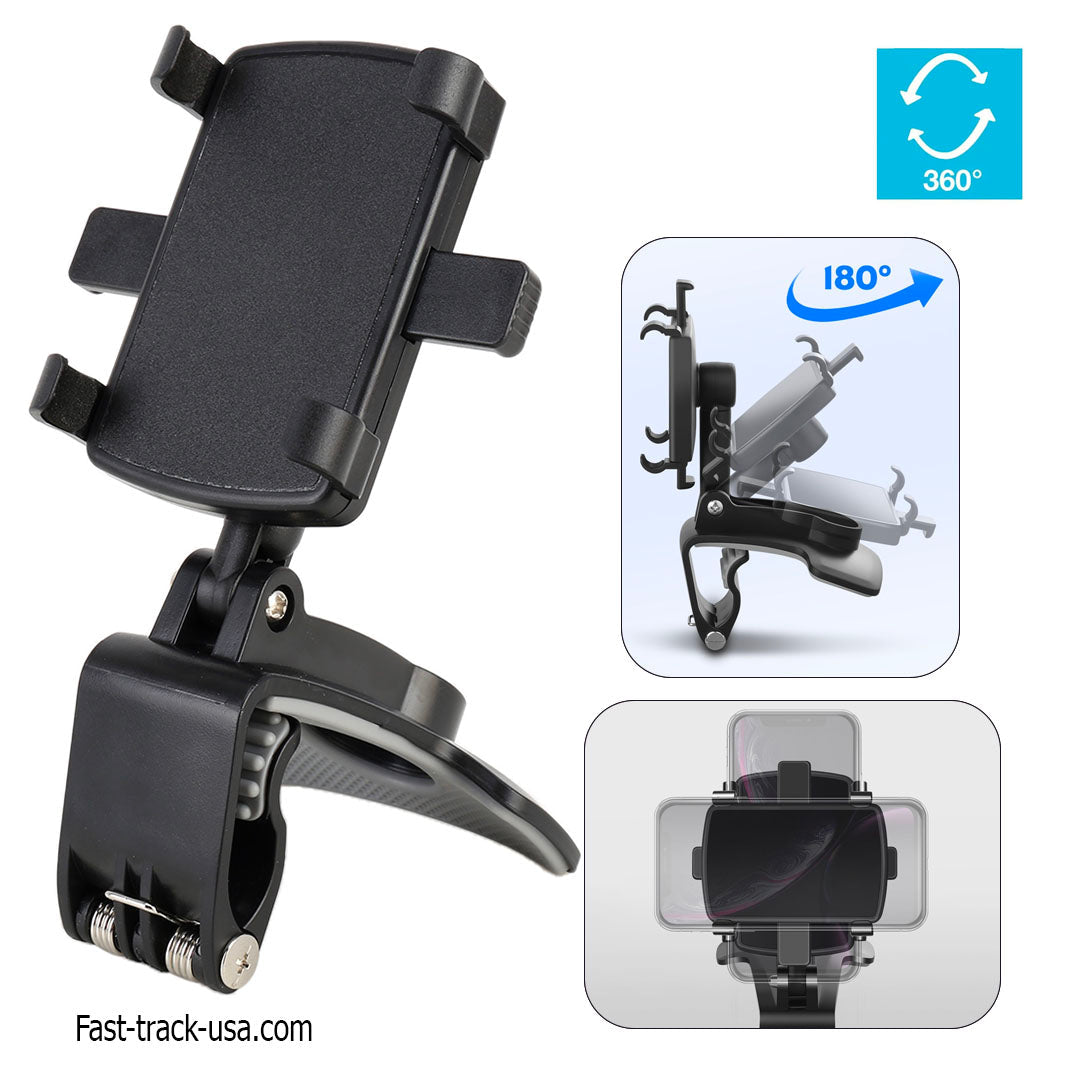 Car Phone Mount Holder with Adjustable Bracket-0