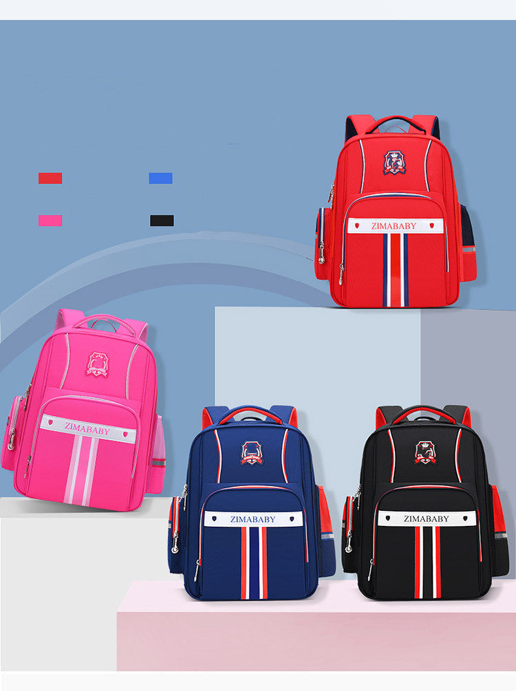 Color: Black, Size: Small code - Sesame Baby New Schoolbag For Primary School Students