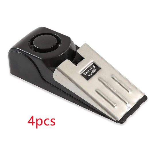 style: A 4pcs - Electronic Burglar Alarm Intelligent Home Security Wedge Door Stop Alarm System Device Hotel Intruder Alert Detection