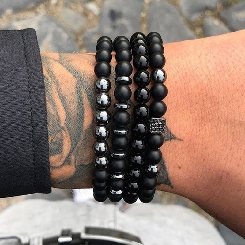 Style: 1 style - Fashion Luxury Charm Hand Men's Bracelet Handmade Beaded