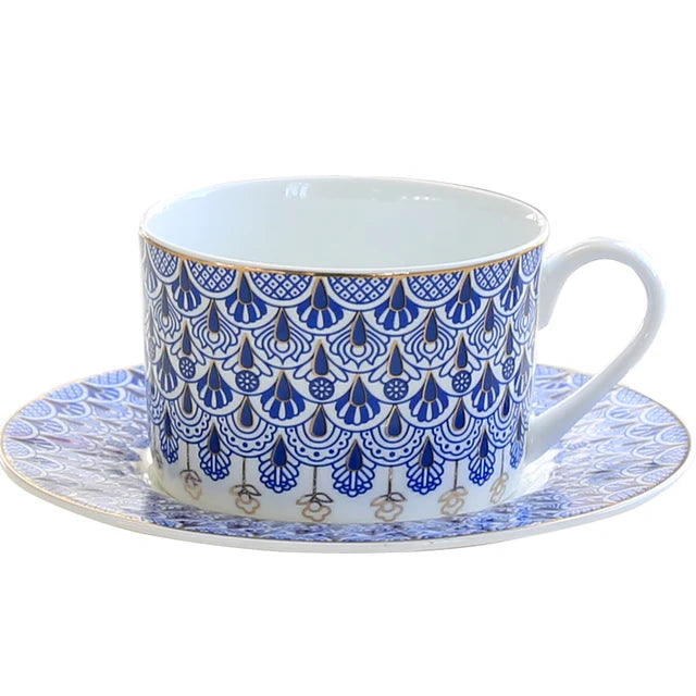 300ML, fine bone china coffee cup and saucer, russian design espresso cups, porcelain reusable cup, tea ceremony tazas cafe