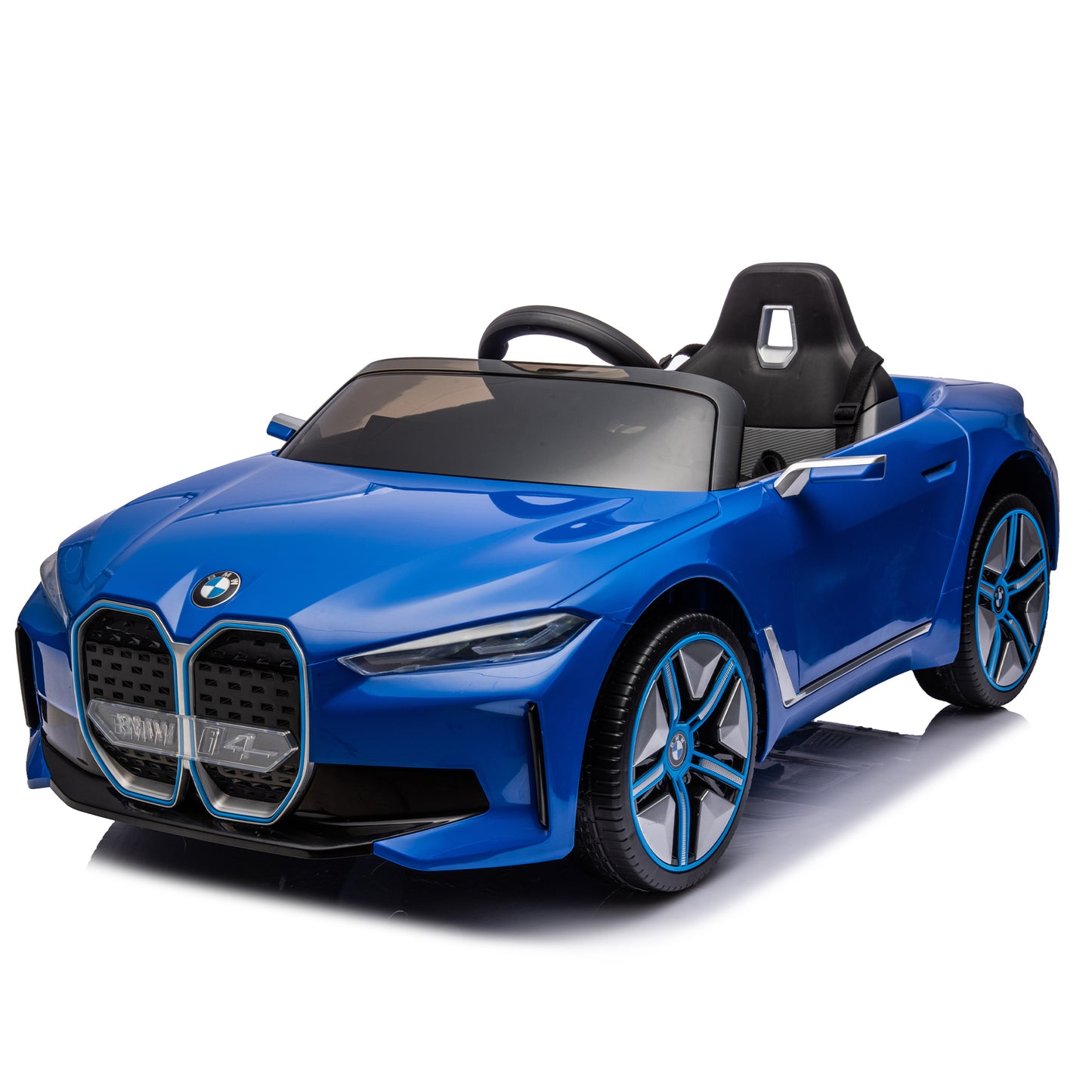 Licensed BMW I4,12v Kids ride on car 2.4G W/Parents Remote Control,electric car for kids,Three speed adjustable,Power display, USB,MP3 ,Bluetooth,LED light,Two-point safety belt,story