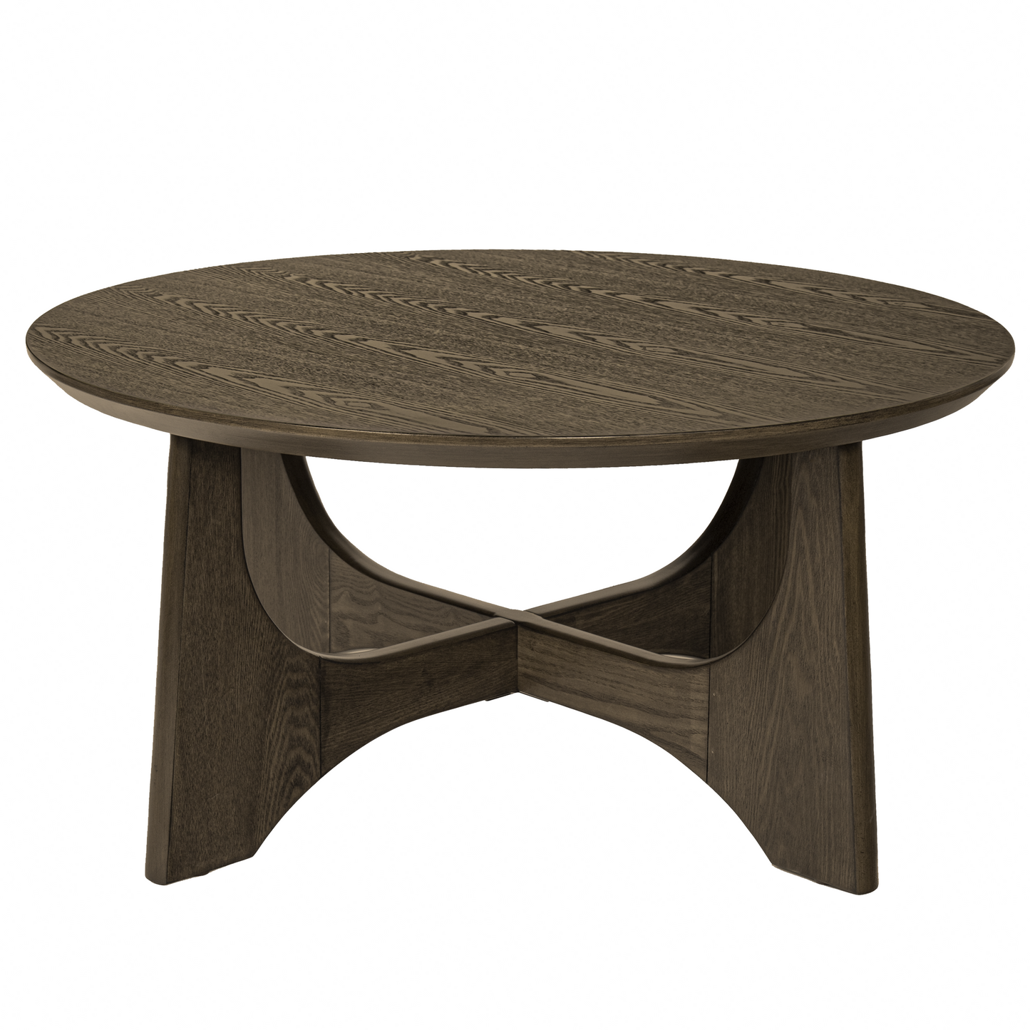 Wooden Round Coffee Table-5