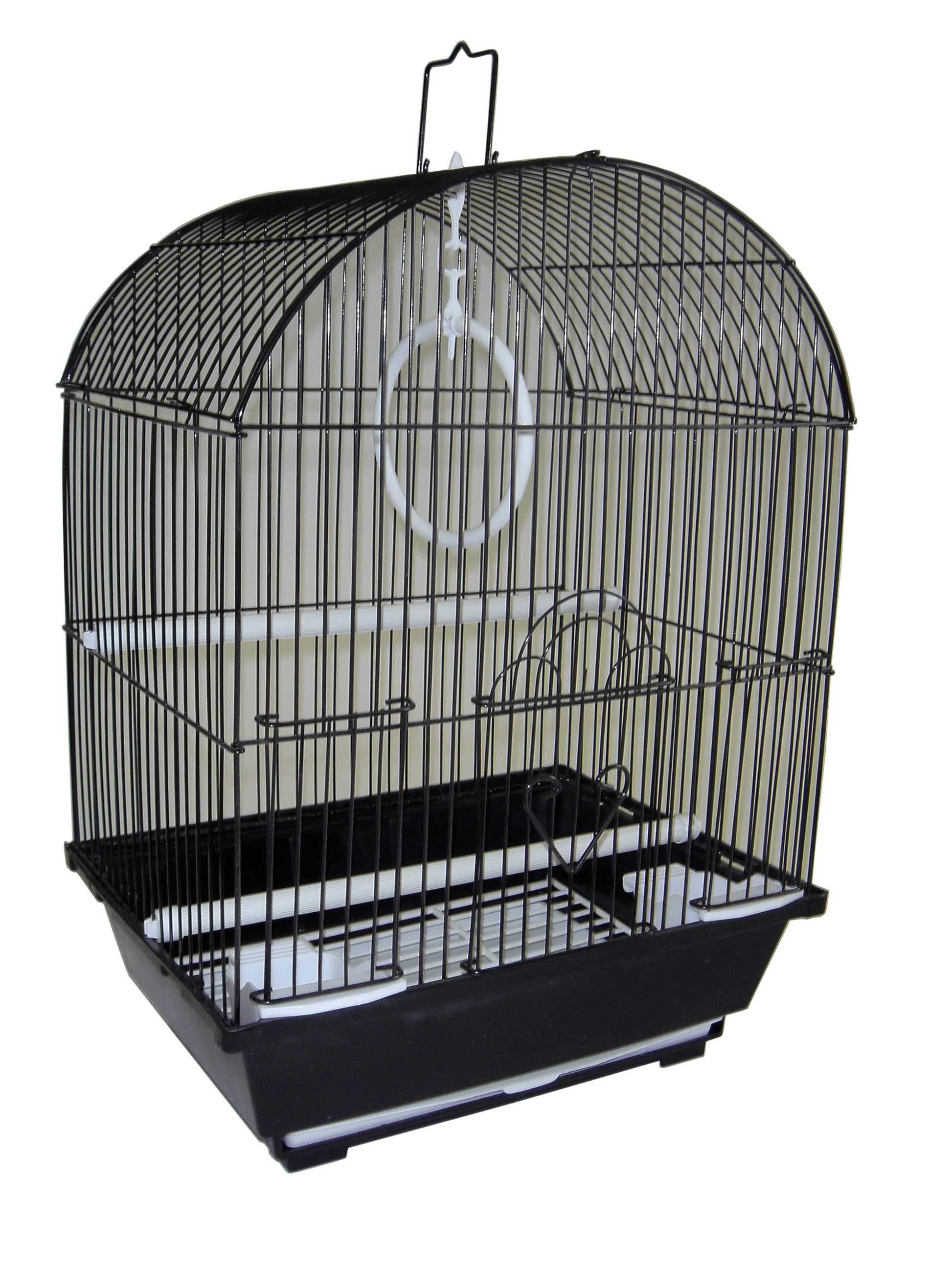 YML Easy-Clean Round Top Parakeet Cage with Access Doors and Accessories-8