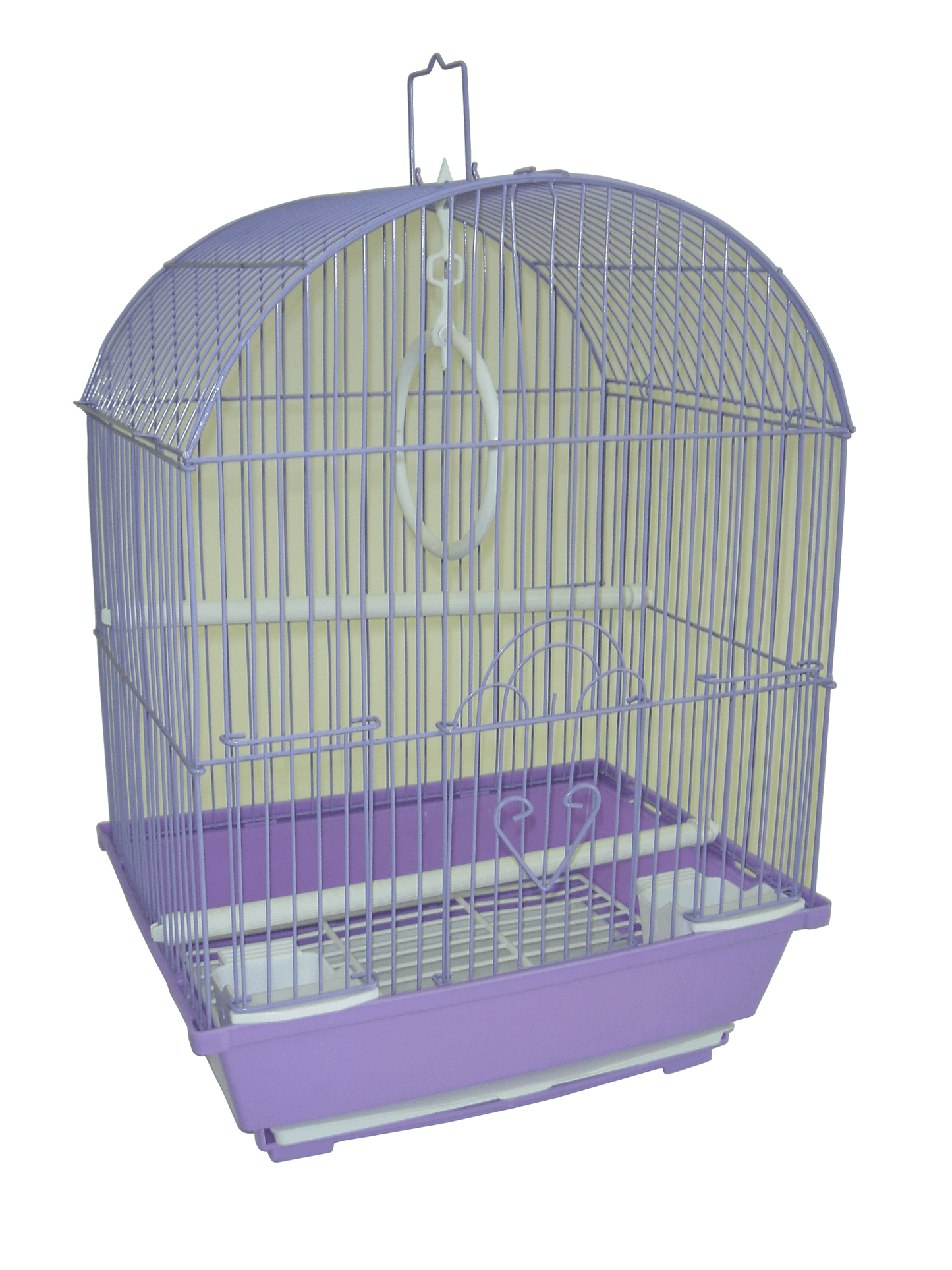 YML Easy-Clean Round Top Parakeet Cage with Access Doors and Accessories-10