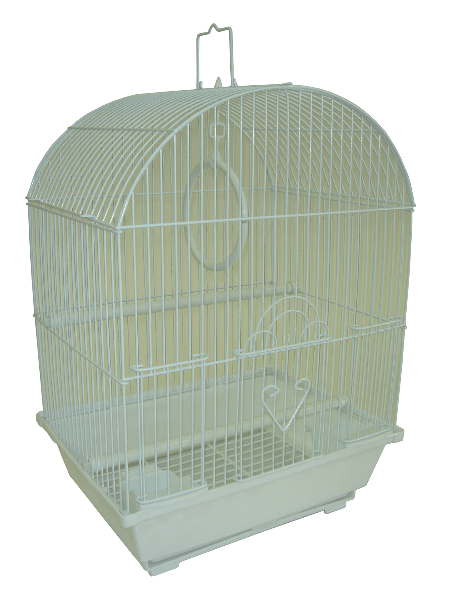 YML Easy-Clean Round Top Parakeet Cage with Access Doors and Accessories-9