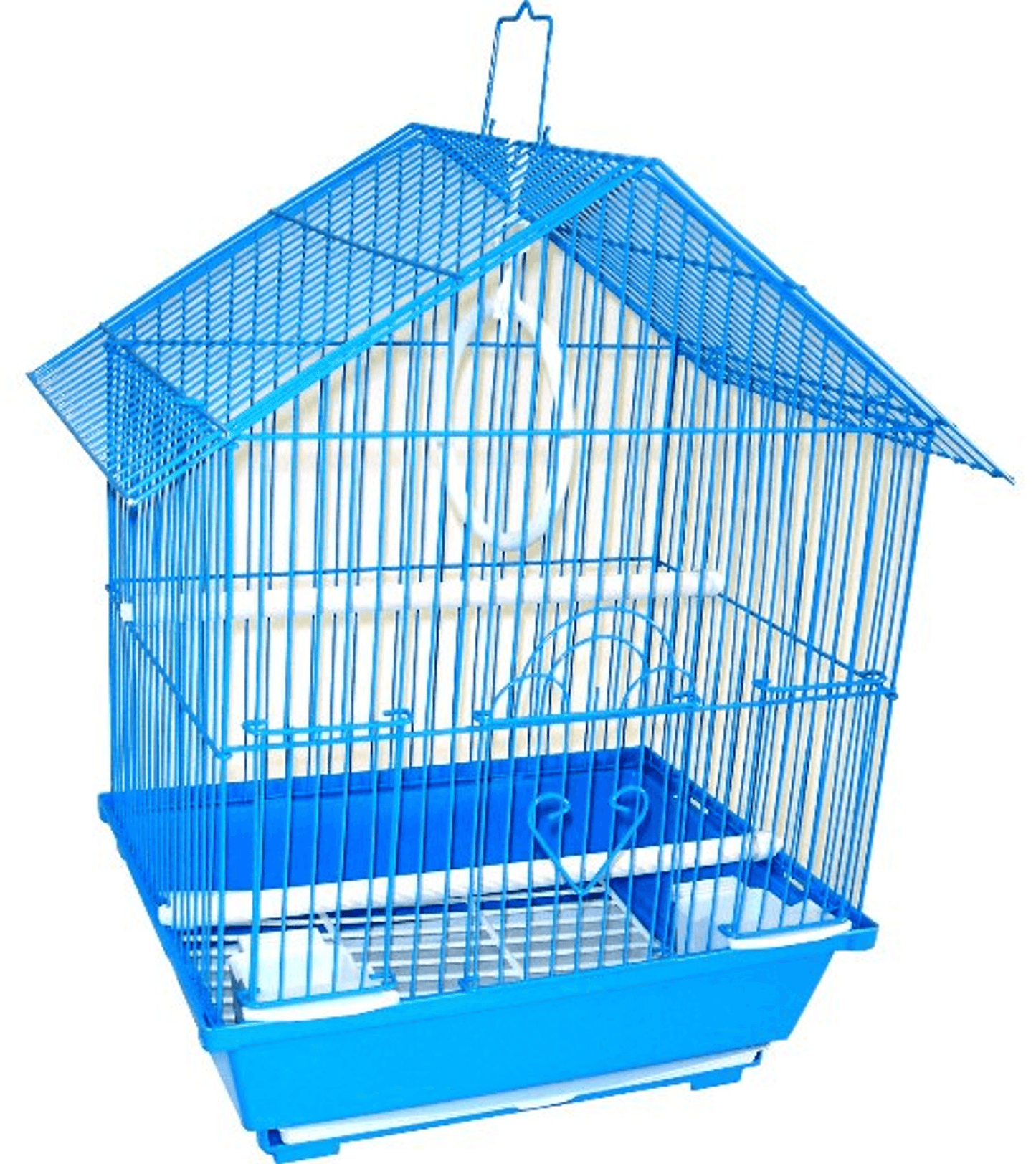 YML House Top Style Parakeet Cage with Swing and Accessories-9