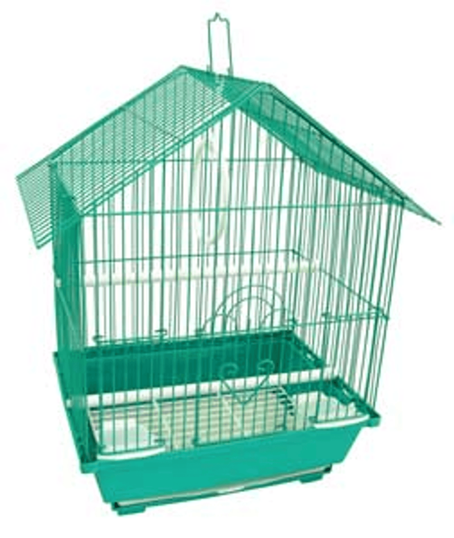 YML House Top Style Parakeet Cage with Swing and Accessories-10