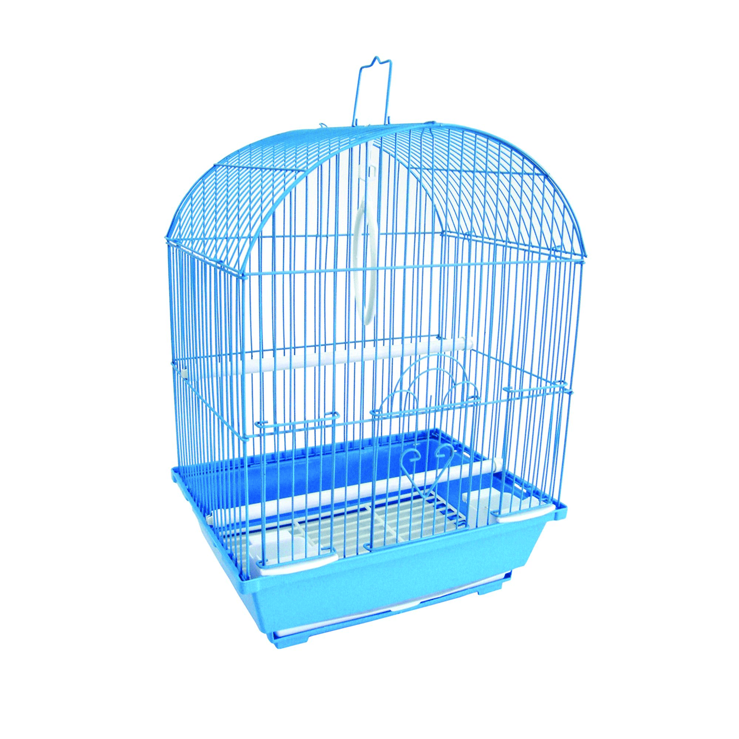 YML Easy-Clean Round Top Parakeet Cage with Access Doors and Accessories-0