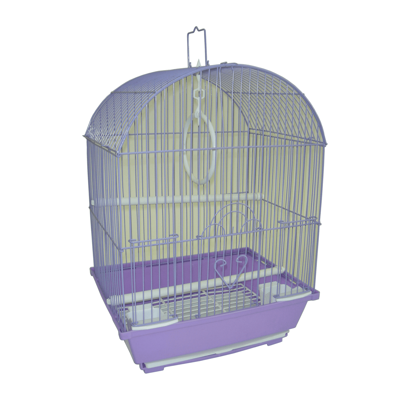 YML Easy-Clean Round Top Parakeet Cage with Access Doors and Accessories-5