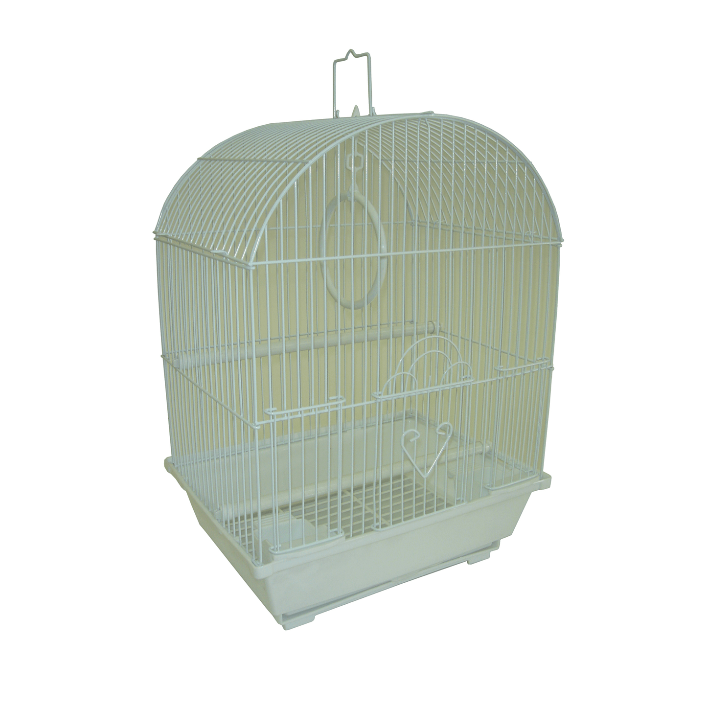 YML Easy-Clean Round Top Parakeet Cage with Access Doors and Accessories-4