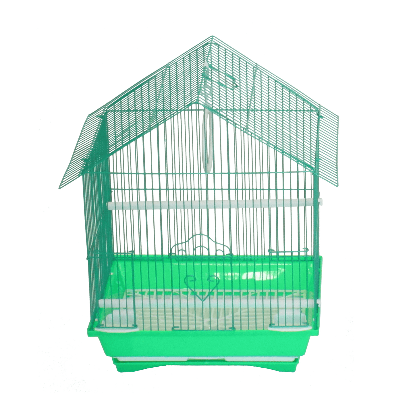 YML House Top Style Parakeet Cage with Swing and Accessories-5