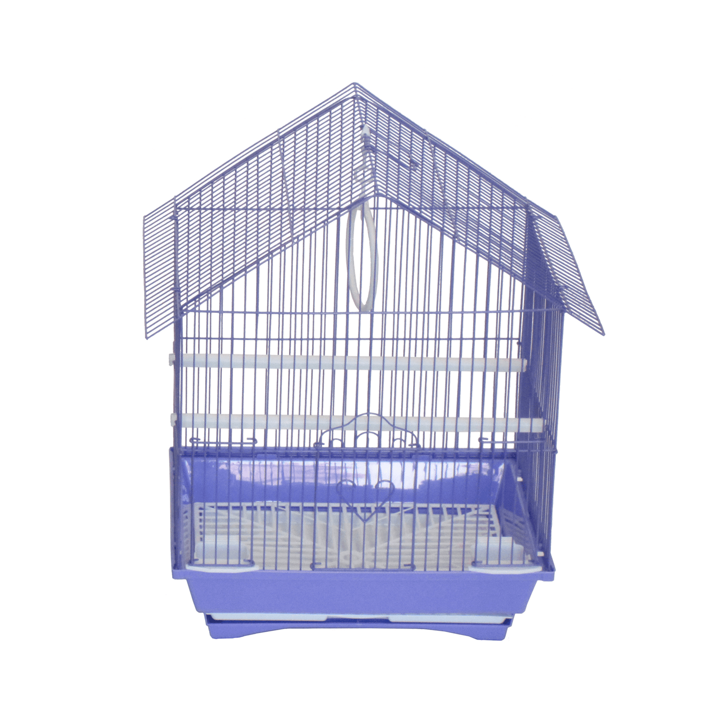 YML House Top Style Parakeet Cage with Swing and Accessories-2